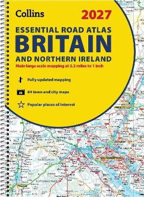 2027 Collins Essential Road Atlas Britain and Northern Ireland by ...