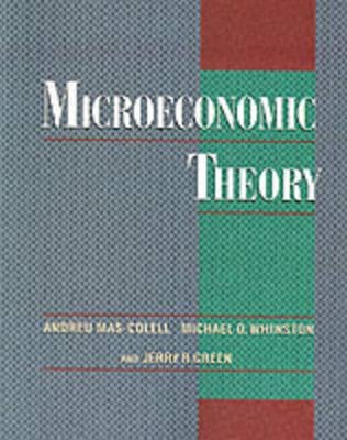 洋書 Microeconomic Theory - Andreu Mas-Colell Microeconomic Theory: International Student Edition | Amazon.com.br
