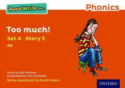 Read Write Inc. Phonics: Too Much! (Orange Set 4 Storybook 5) by Gill ...