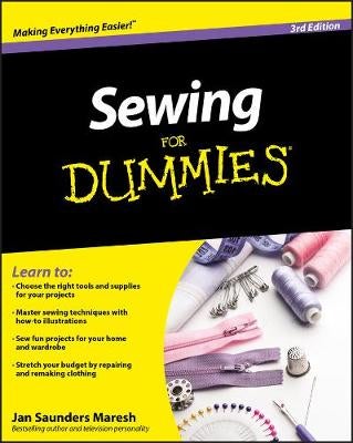 Sewing For Dummies by Jan Saunders Maresh Paper Plus
