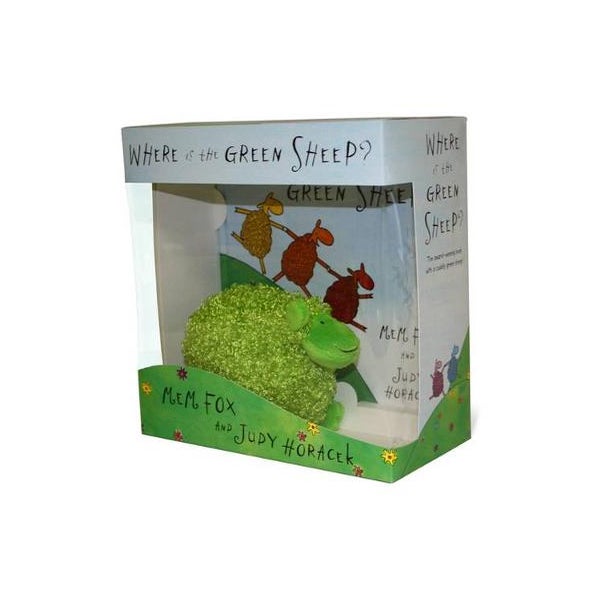 Where is the Green Sheep? Hardback book and plush toy boxed set -
