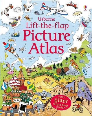 Usborne Lift-the-flap Picture Atlas イギリス Usborne Lift the Flap Picture Atlas | book flip through