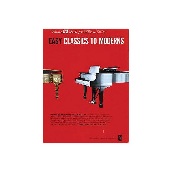 Easy Classics To Moderns (Music for Millions 17) -