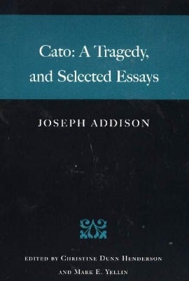 Cato by Joseph Addison | Paper Plus
