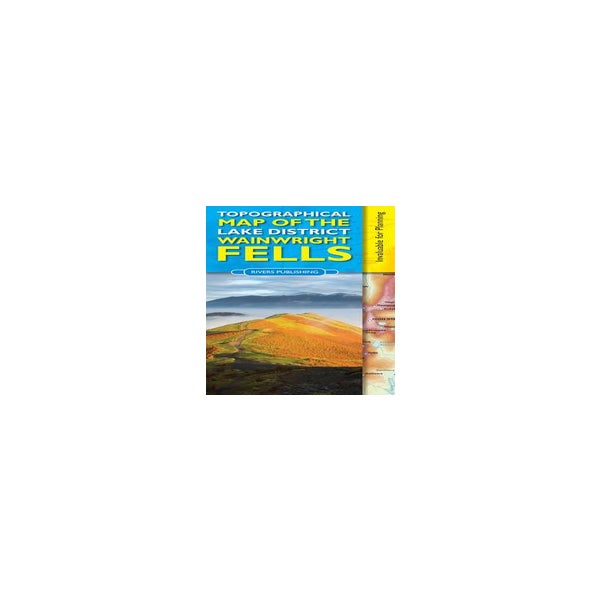 Topographical Map of the Lake District Wainwright Fells -
