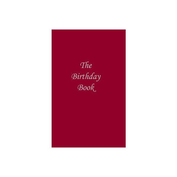 The Birthday Book (Dark Red Cover) -