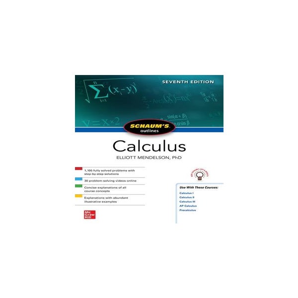Schaum's Outline of Calculus, Seventh Edition -
