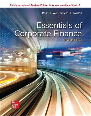 Essentials of Corporate Finance ISE by Stephen Ross, Randolph ...
