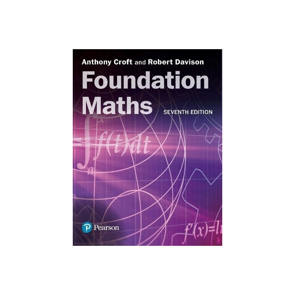 Foundation Maths by Anthony Croft, Robert Davison | Paper Plus