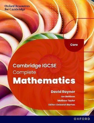 Cambridge IGCSE Complete Mathematics Core: Student Book Sixth Edition ...