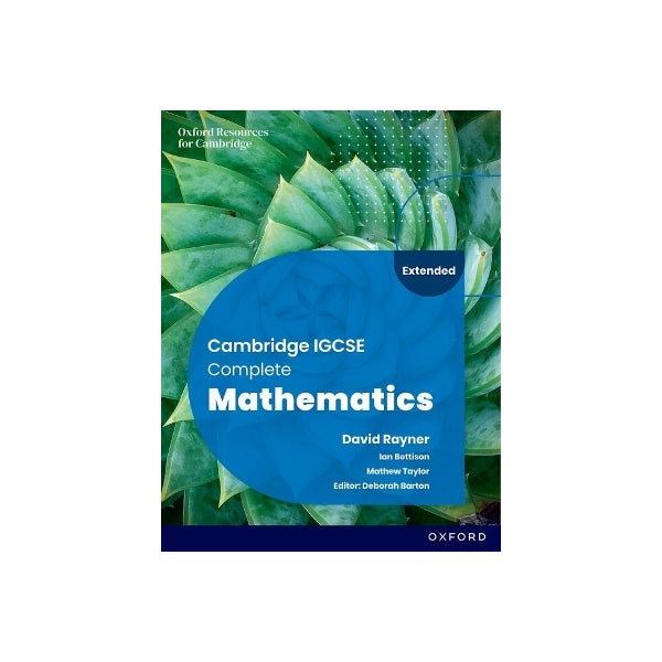 Cambridge IGCSE Complete Mathematics Extended Student Book Sixth Cambridge igcse complete mathematics extended student book sixth