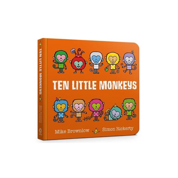 Ten Little Monkeys Board Book -