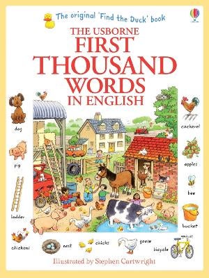 First Thousand Words in English by Heather Amery | Paper Plus