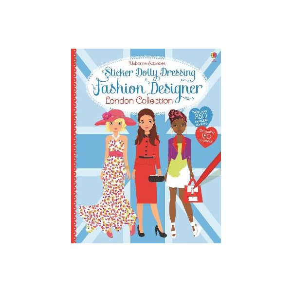 Sticker Dolly Dressing Fashion Designer London Collection by Fiona Watt | Paper Plus Sticker Dolly Dressing Fashion Designer London Collection by Fiona Watt | Paper Plus
