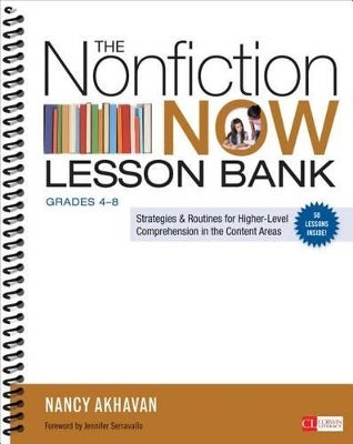 The Nonfiction Now Lesson Bank, Grades 4-8 by Nancy Akhavan | Paper Plus