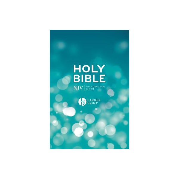 NIV Larger Print Blue Hardback Bible -