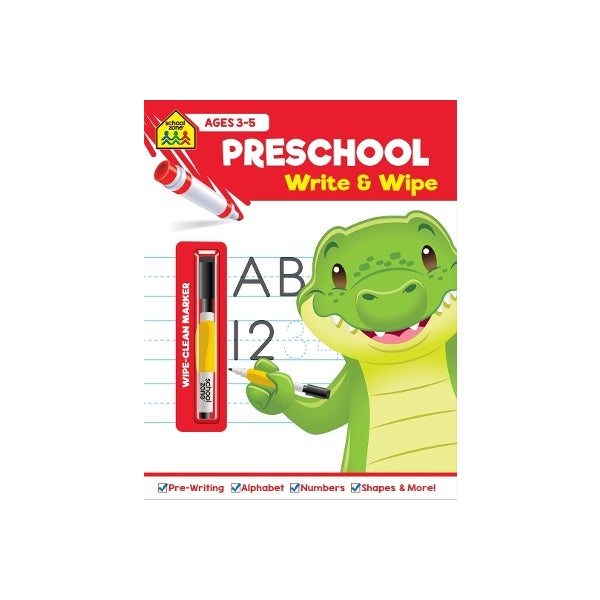 School Zone Write and Wipe: Preschool -