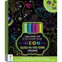 Kaleidoscope Neon Kit Glow in the Dark Colouring Kit -