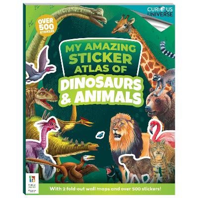 Incredible Sticker Atlas Dinosaurs and Animals by Hinkler Pty Ltd