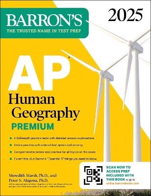AP Human Geography Premium, 2025 Prep Book with 6 Practice Tests