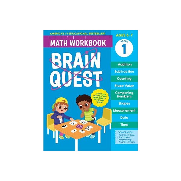 Workman Math Book Brain Quest Math Workbook: 1st Grade by Workman Publishing | Paper Plus