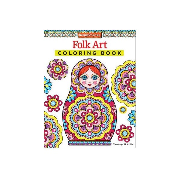 Folk Art Coloring Book -