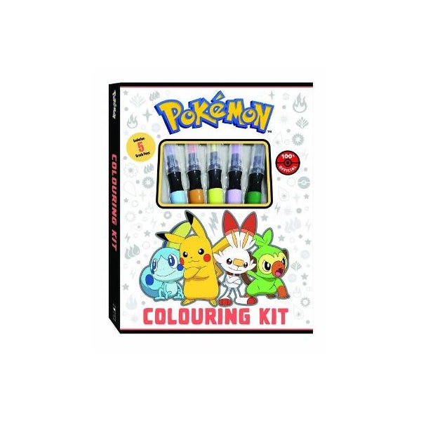 Pokemon: Adult Colouring Kit by Scholastic Australia Pty Ltd | Paper Plus
