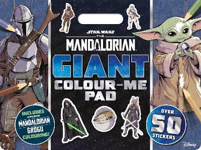 Star Wars: The Mandalorian Giant Colour-Me Pad by Star Wars | Paper Plus