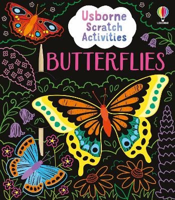 Usborne Scratch Activities Butterflies by Sam Baer | Paper Plus