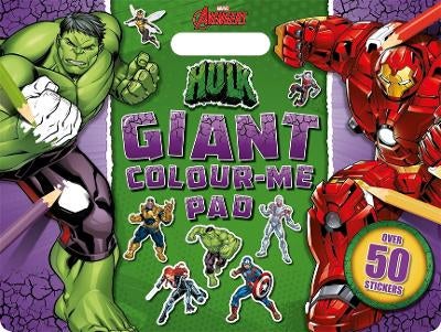 Marvel Avengers Hulk: Giant Colour Me Pad by Marvel Entertainment ...