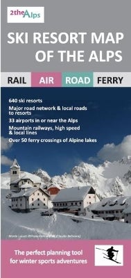 Ski Resort Map of the Alps by | Paper Plus