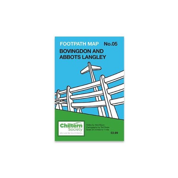Chiltern Society Footpath Map No. 5 - Bovingdon and Abbots Langley -