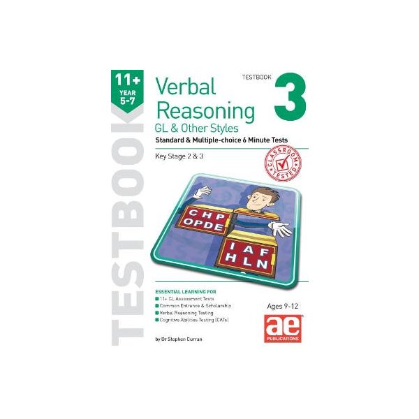 11+ Verbal Reasoning Year 5-7 GL & Other Styles Testbook 3 -