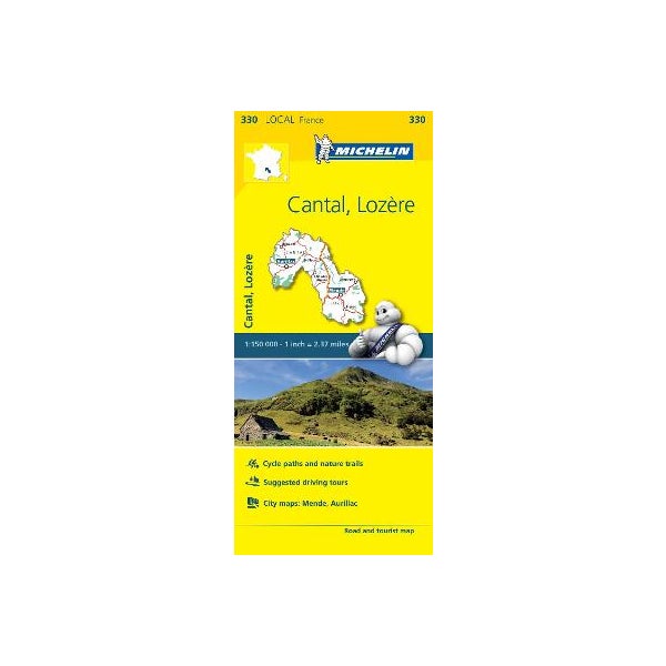 Cantal, Lozire - Michelin Local Map 330 -