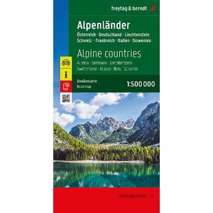 Alpine countries, Road map 1:500.000, by Freytag-Berndt | Paper Plus