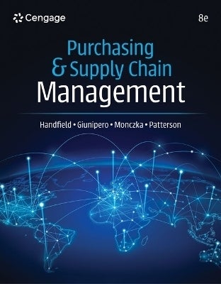 Purchasing and Supply Chain Management by Robert Handfield, Larry ...