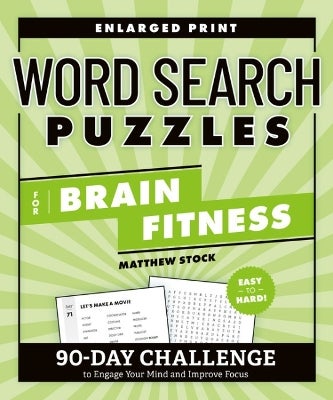 Word Search Puzzles for Brain Fitness by Matthew Stock | Paper Plus