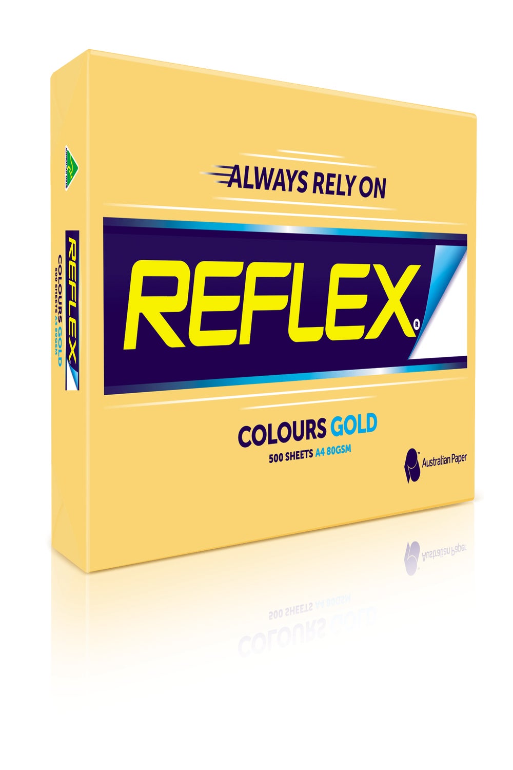 Reflex Copy Paper Tints A4 80gsm Ream of 500 Sheets - Gold | Paper Plus