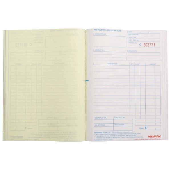 Rediform Account Book Invoice/Delivery Duplicate 50 Pages | Paper Plus