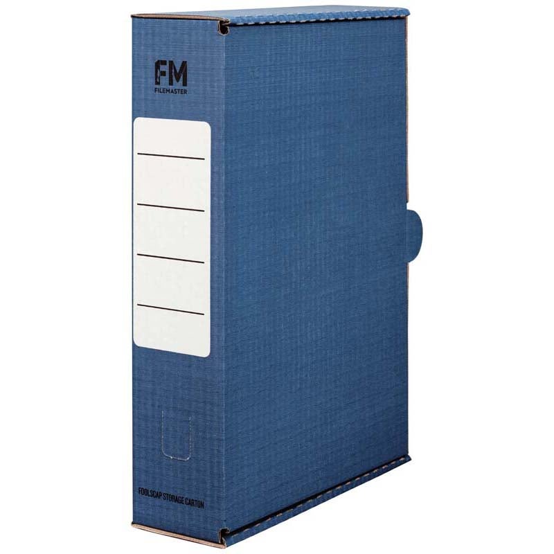 Filemaster Foolscap Storage Carton Blue | Paper Plus