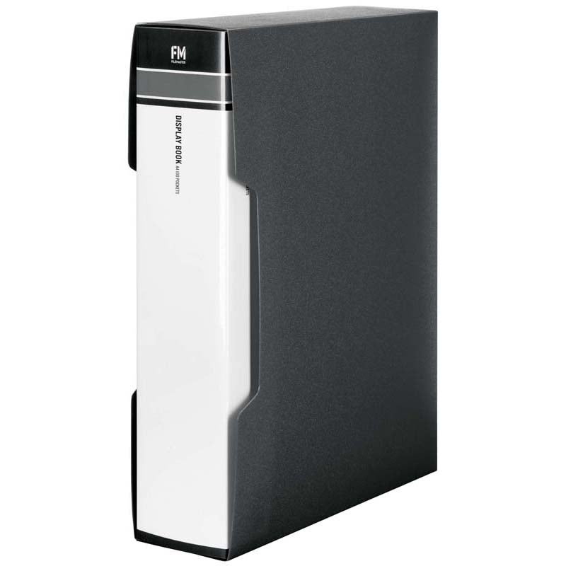 FM Display Book A4 100 Pockets Black Paper Plus