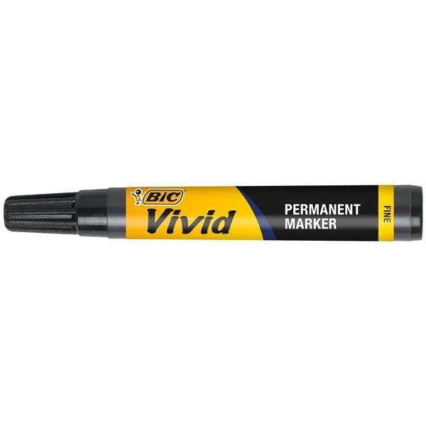 Bic Vivid Permanent Fine Marker Black -
