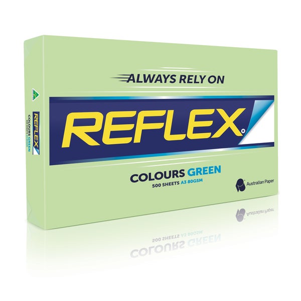 Reflex Copy Paper Tints A4 80gsm Ream of 500 Sheets - Green -