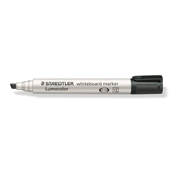 Staedtler Lumocolour Whiteboard Marker Chisel Tip Black -