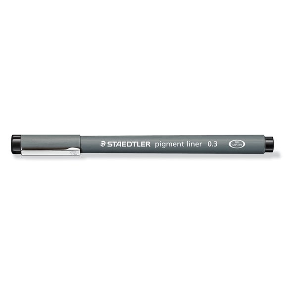 Staedtler Fibre Tip Pen 0.3mm Pigment Liner Black