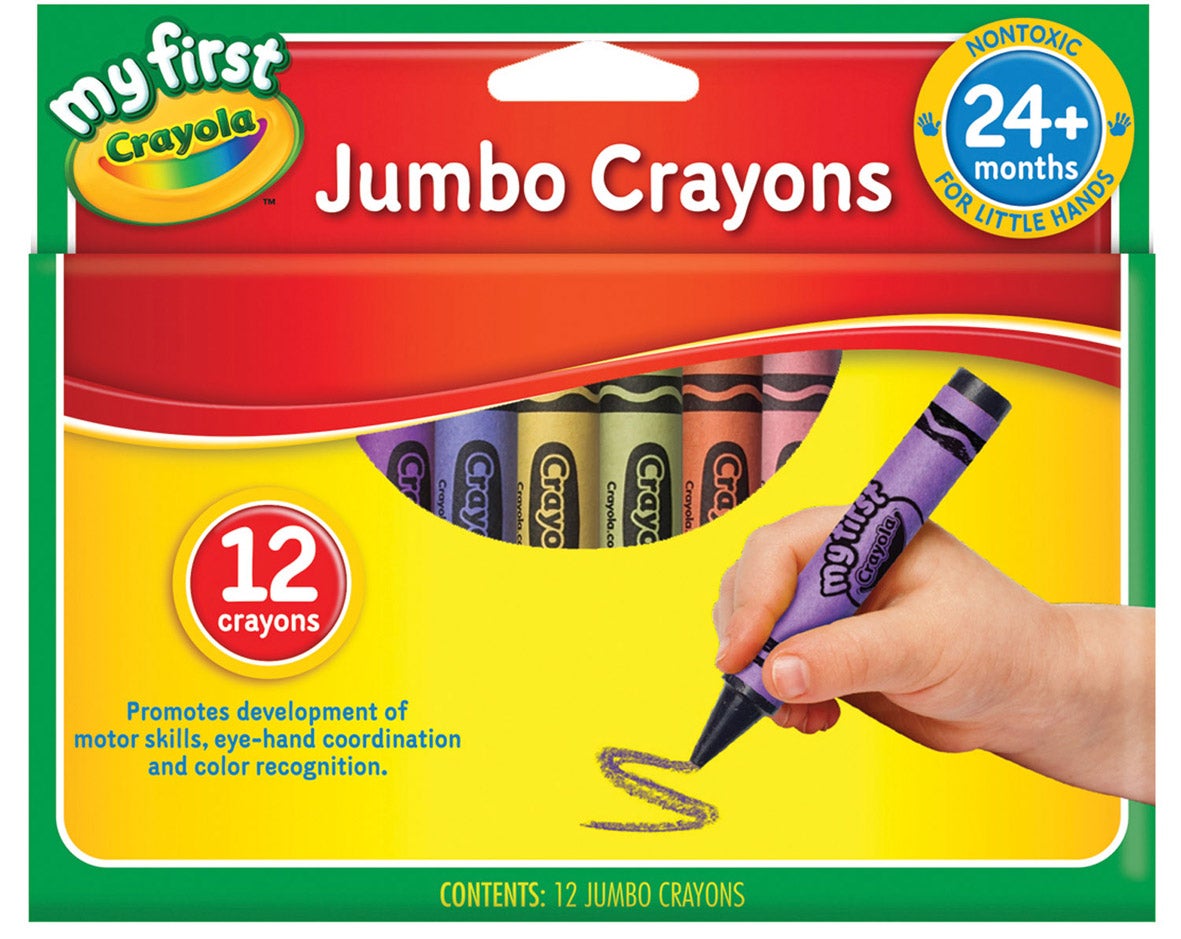Crayola My First Crayons Jumbo 12 Pack Paper Plus