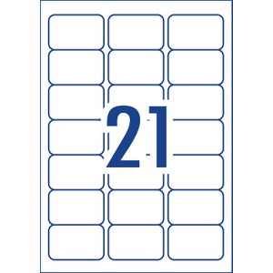 Avery Label L7160 Address Labels 20 Sheets