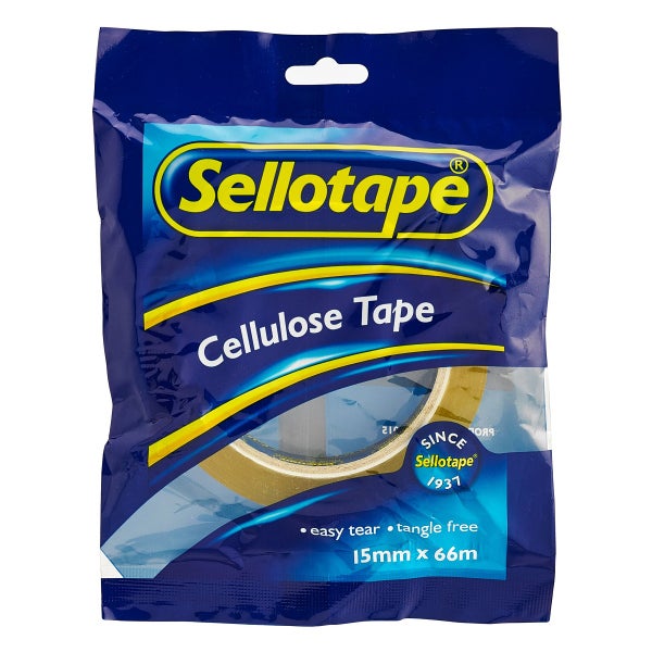 Sellotape Tape Cellulose 15mmx66m -