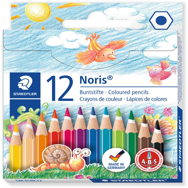 Coloured Pencils Staedtler Noris Club Coloured Pencil Classic Half Length 12pk Paper Plus