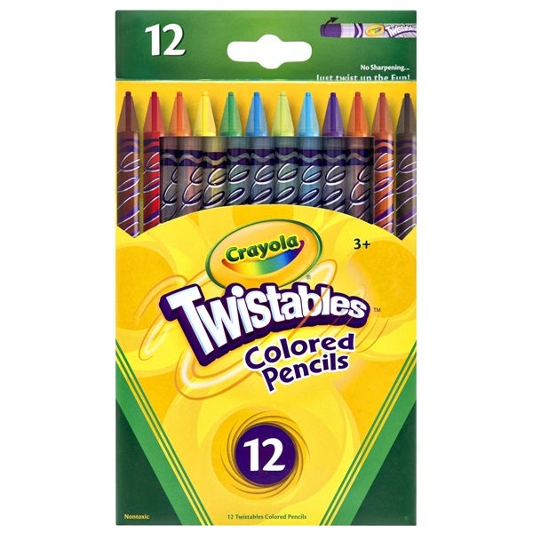 Crayola Coloured Pencils Twistable 12 Pack -